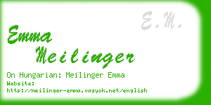 emma meilinger business card
